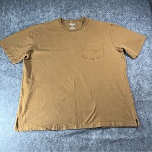 Duluth Trading Co.‎ Mens Tan Short Sleeve Crew Neck T-Shirt Size XL